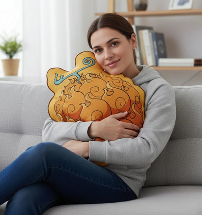 Cojin Almohada One Piece Mera Mera no Mi Fruta del Diablo