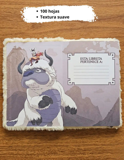 Libreta Appa Peluche Avatar The Last Airbender Original + Stickers