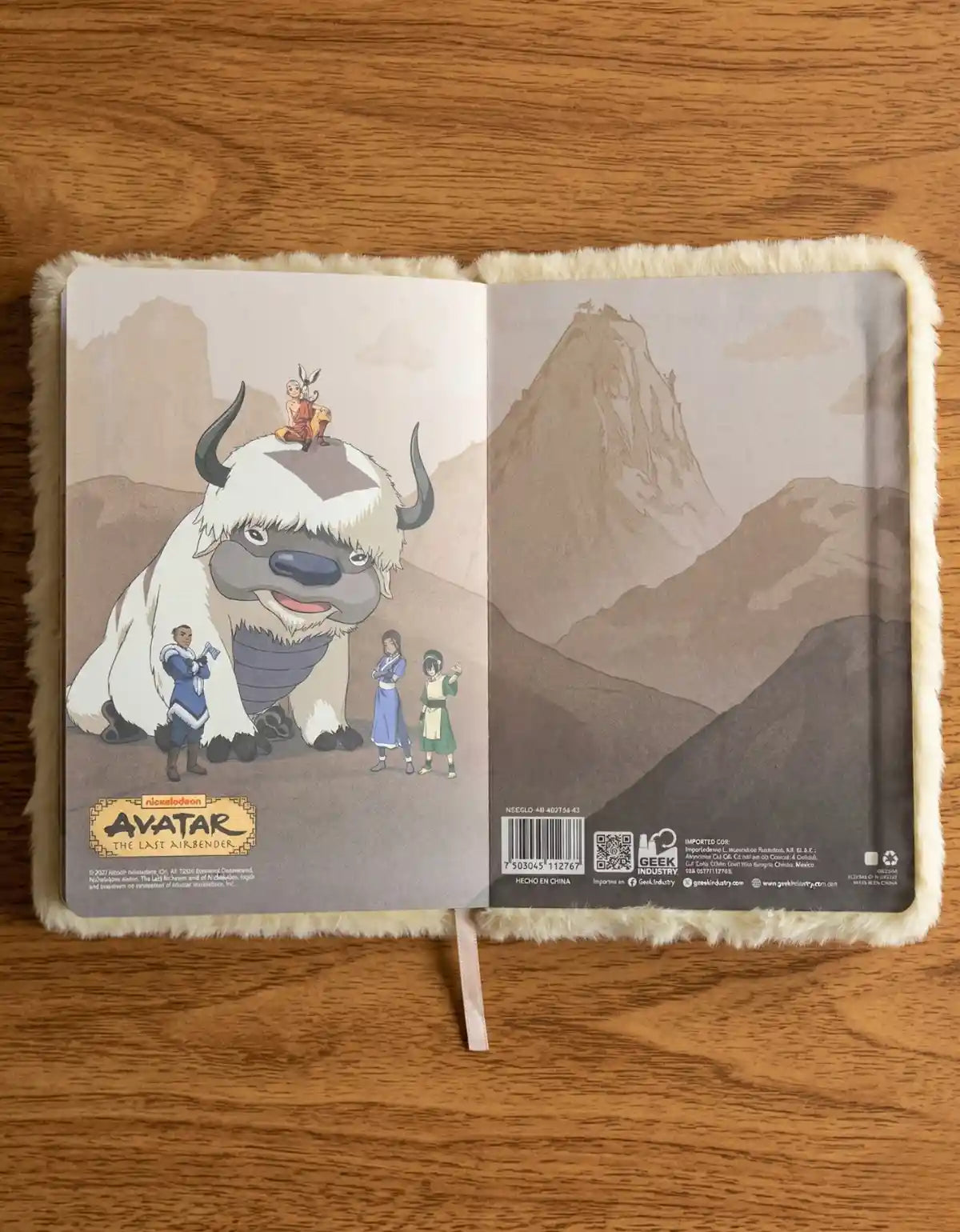 Libreta Appa Peluche Avatar The Last Airbender Original + Stickers