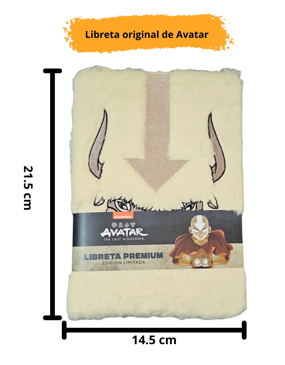 Libreta Appa Peluche Avatar The Last Airbender Original + Stickers