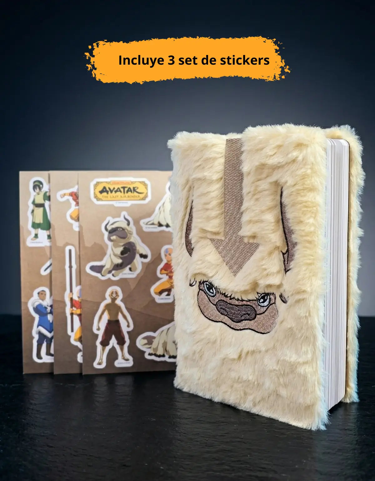 Libreta Appa Peluche Avatar The Last Airbender Original + Stickers