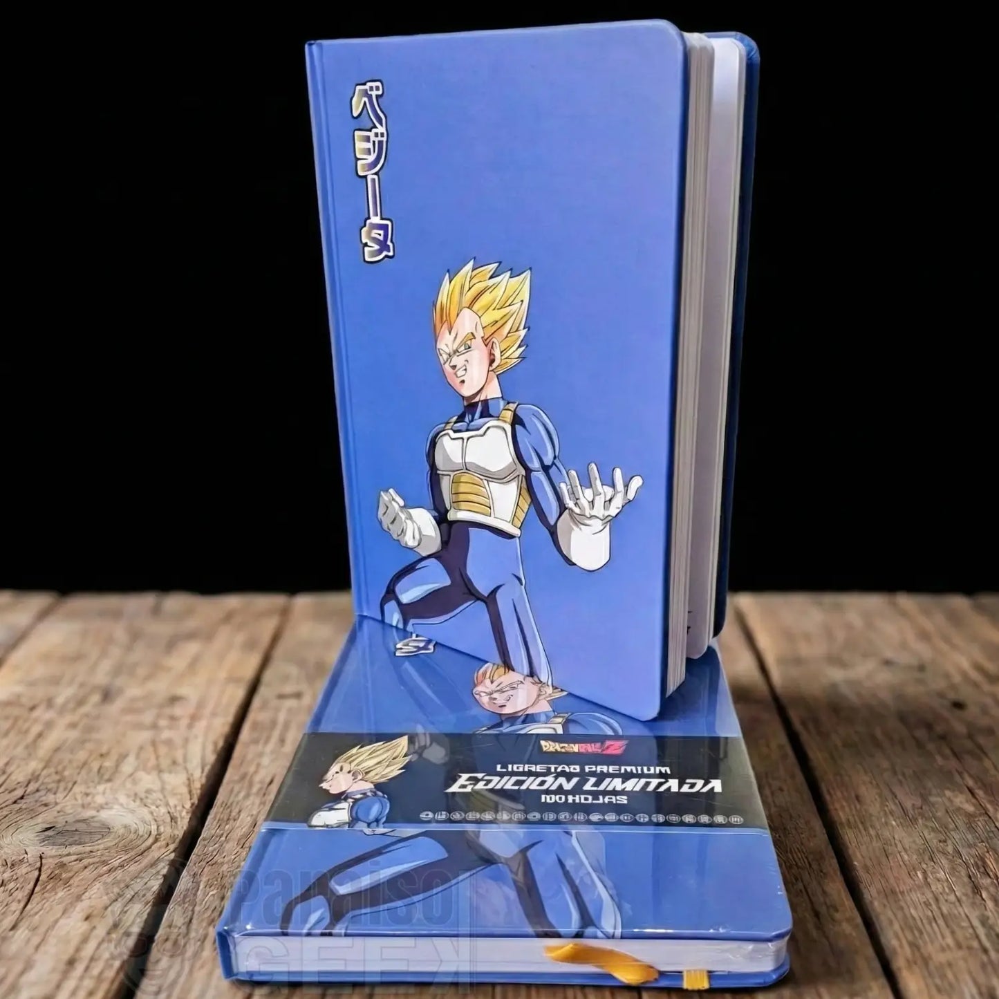 Libreta Dragon Ball Z Vegeta Pasta Dura 100 Hojas Stickers