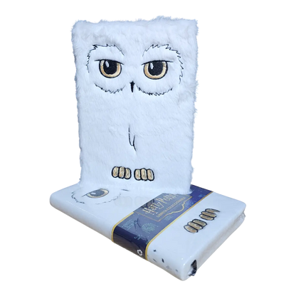 Libreta Harry Potter Hedwig Peluche 100 Hojas Coleccionista lechuza