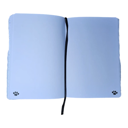 Libreta Snoopy Peluche Blanco Bordada + Calcomanías oficial