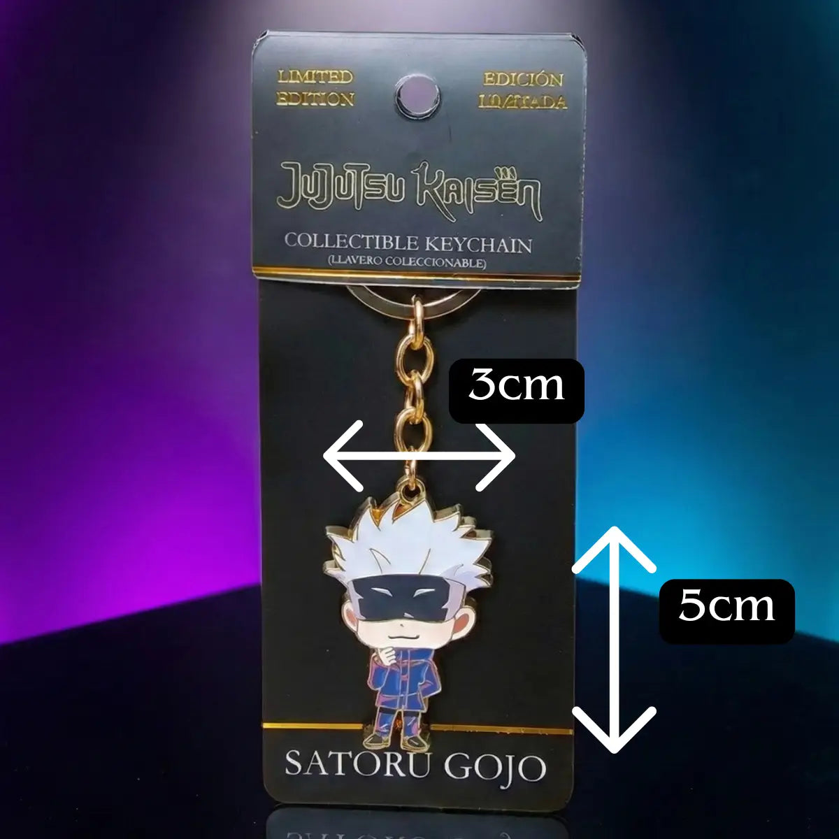 Llavero Jujutsu Kaisen Satoru Gojo  Metalico