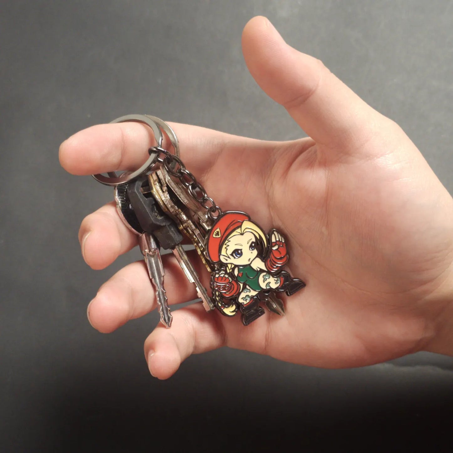 Llavero Street Fighter Cammy Metalico Original