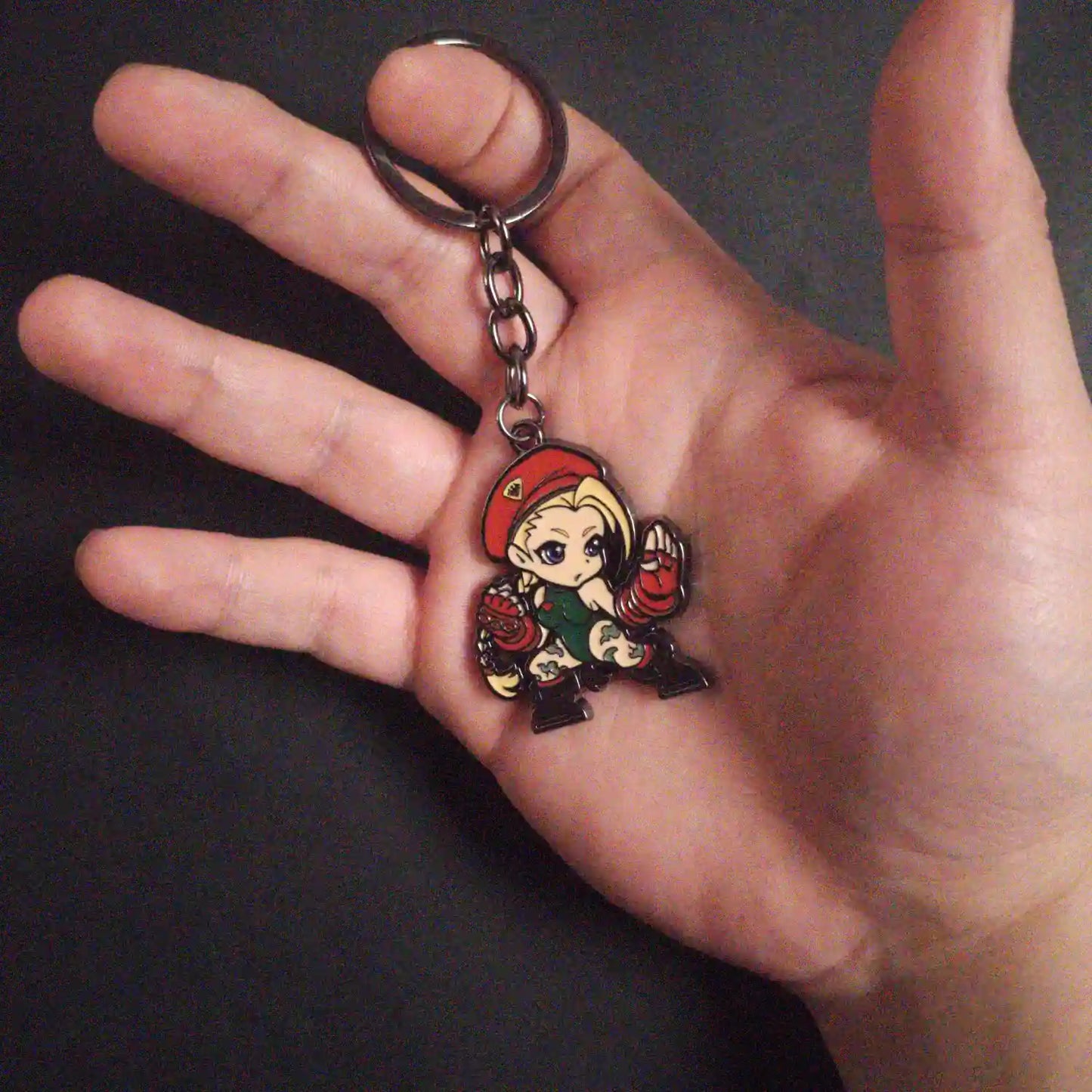 Llavero Street Fighter Cammy Metalico Original