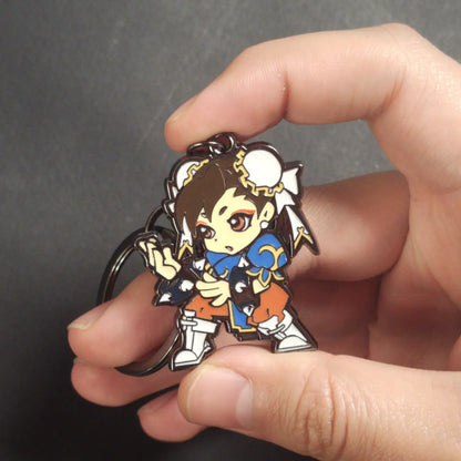 Llavero Street Fighter Chun-li Capcom Original Metal Chibi
