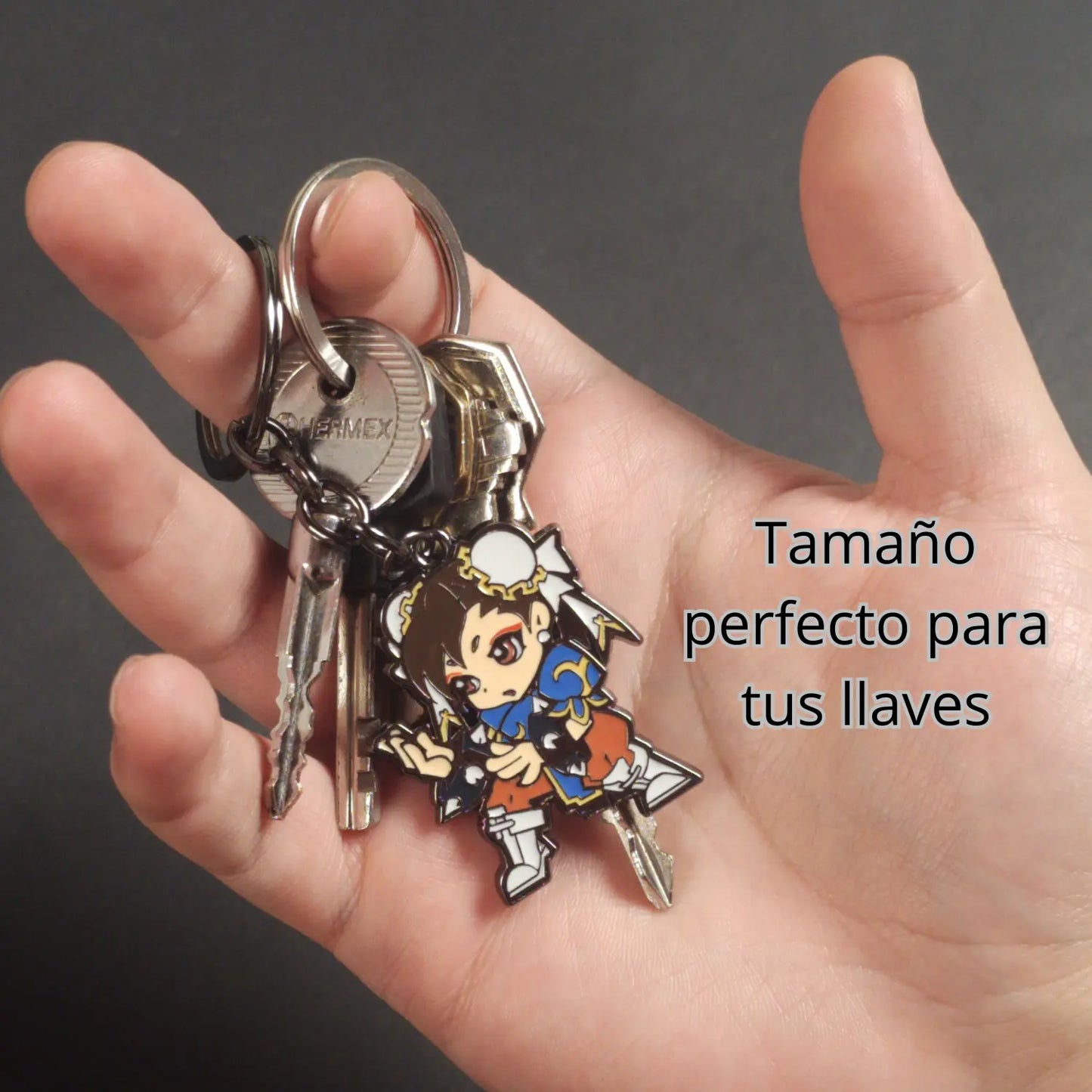 Llavero Street Fighter Chun-li Capcom Original Metal Chibi