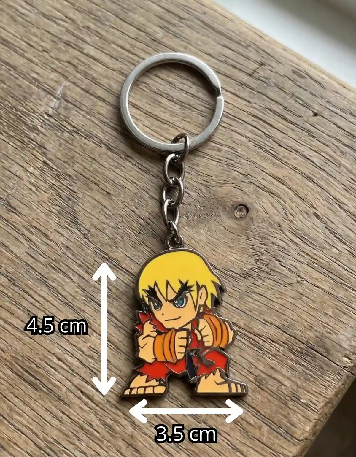 Llavero Street Fighter Ken Capcom Original Metal Chibi