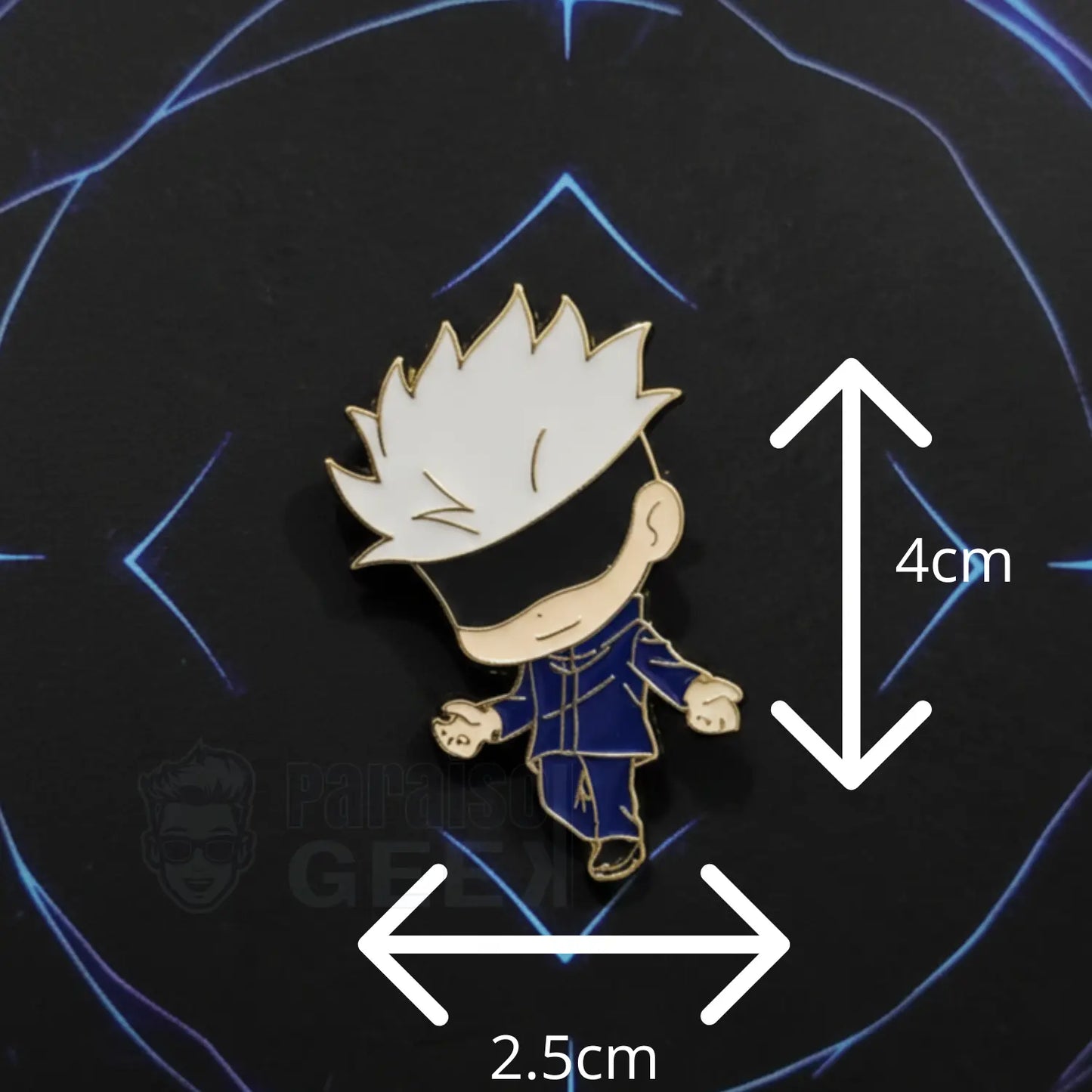 Pines Jujutsu Kaisen Gojo Y Nanami Original Metal Dorado