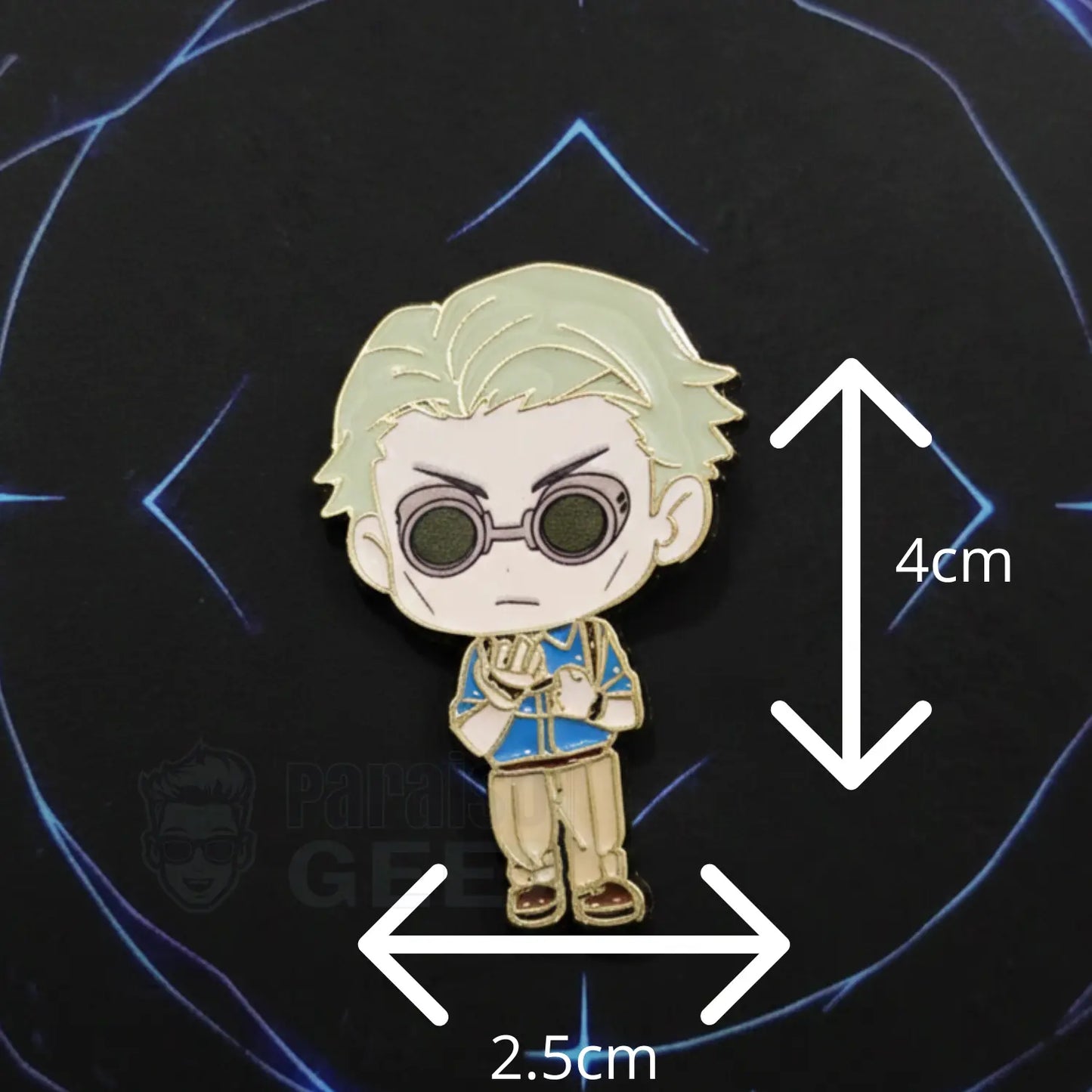 Pines Jujutsu Kaisen Gojo Y Nanami Original Metal Dorado