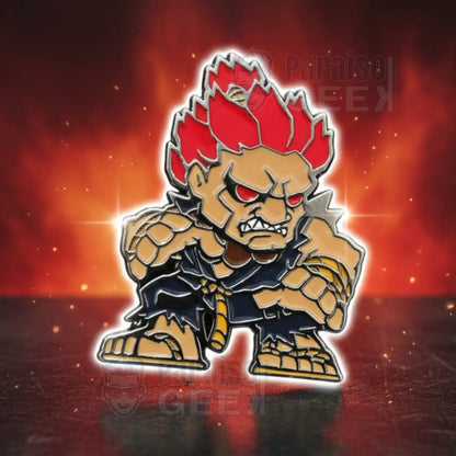 Pines Street Fighter Ryu Vs Akuma Original Capcom Metal