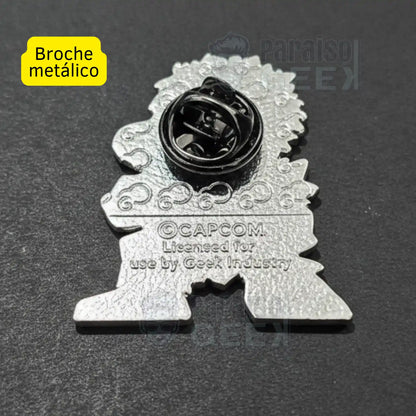 Pines Street Fighter Ryu Vs Akuma Original Capcom Metal