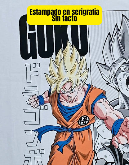 Playera Dragon Ball Goku Oversize Mascara De Latex