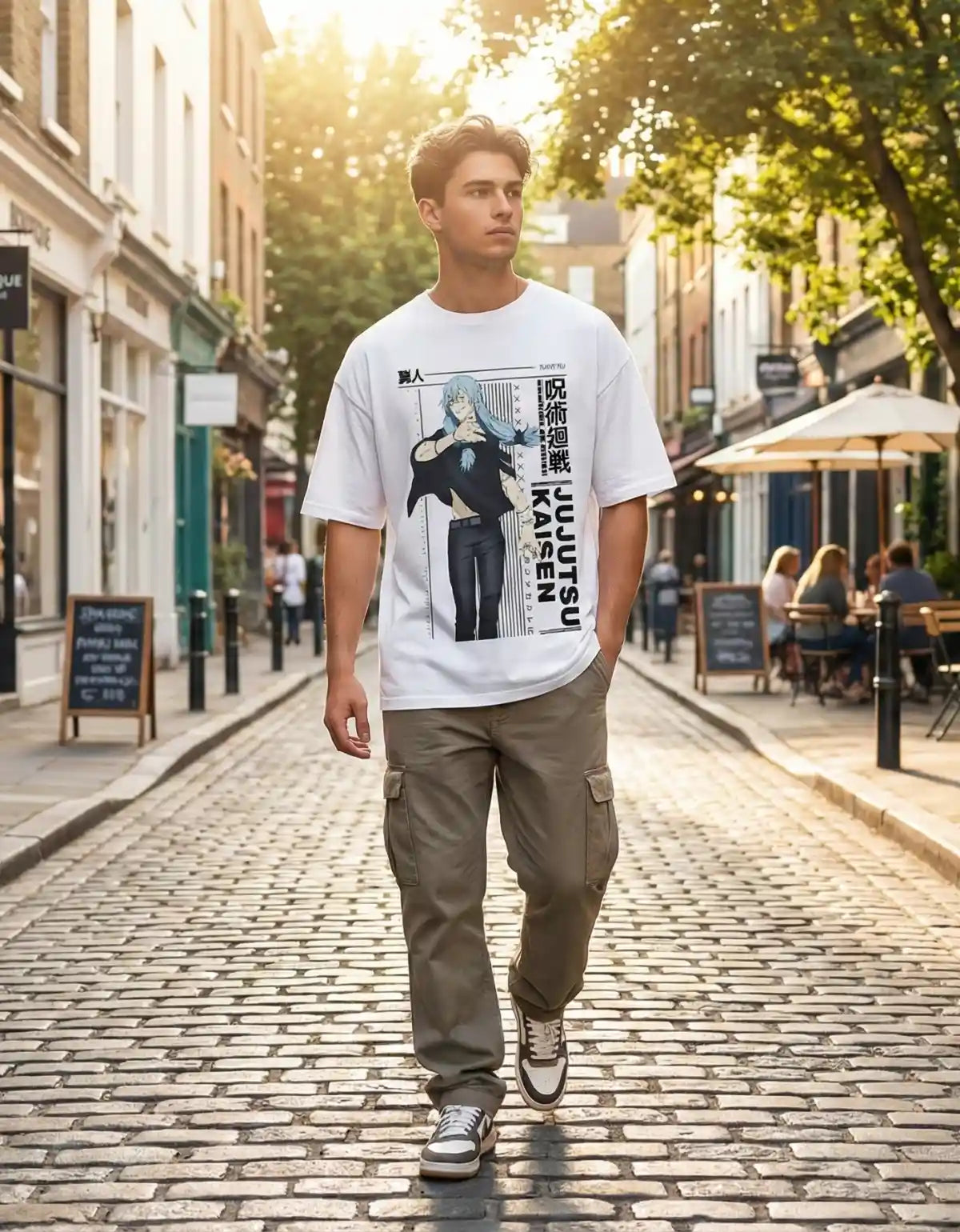 Playera Jujutsu Kaisen Mahito Mascara De Latex Oversize