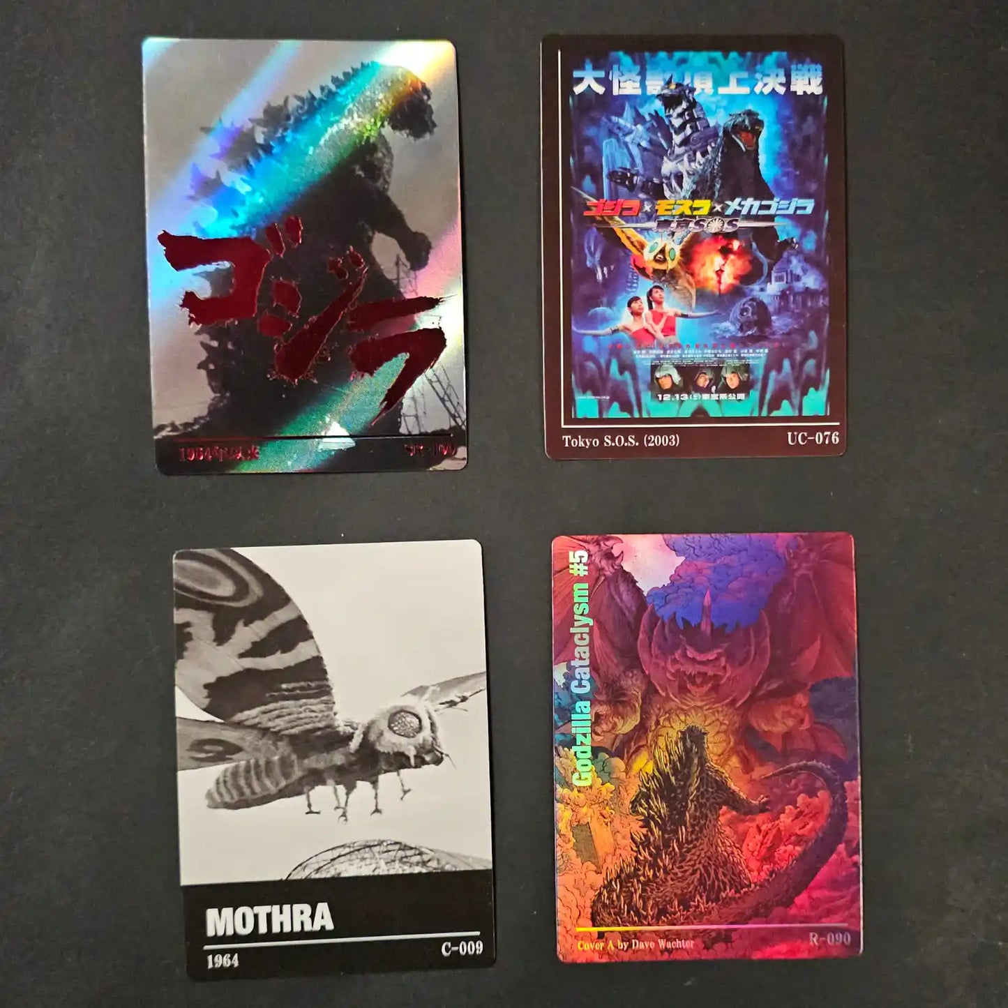 3 Sobres Tarjetas Godzilla Coleccionables Originales Inglés, Japonés