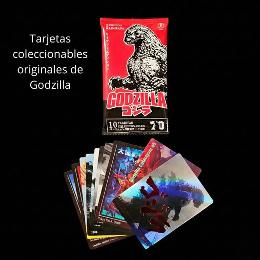 3 Sobres Tarjetas Godzilla Coleccionables Originales Inglés, Japonés
