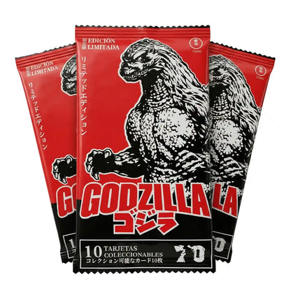 3 Sobres Tarjetas Godzilla Coleccionables Originales Inglés, Japonés