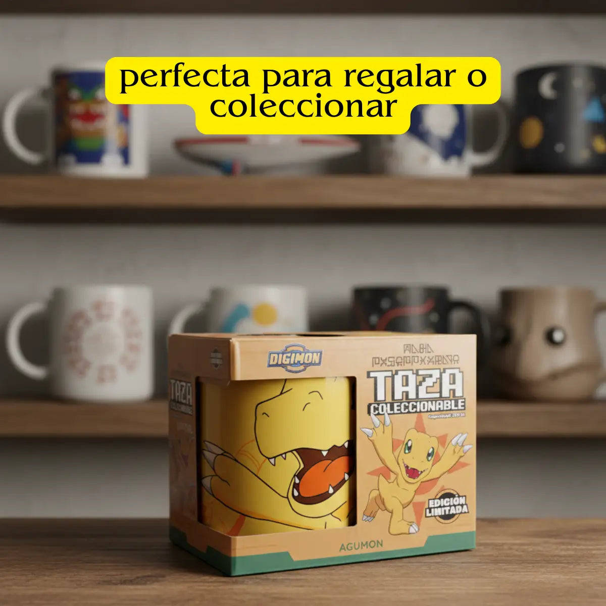 Taza Agumon Digimon 330ml de cerámica para café