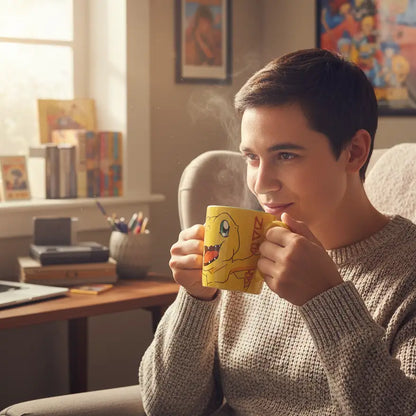 Taza Agumon Digimon 330ml de cerámica para café