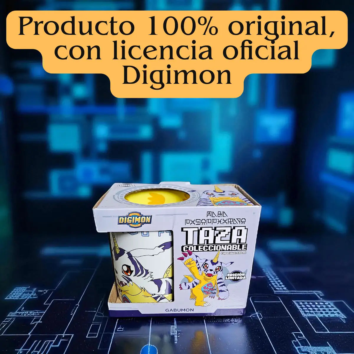 Taza Gabumon 330ml | Digimon Oficial de Cerámica