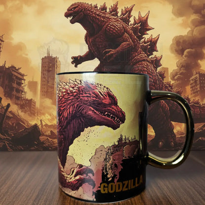 Taza Godzilla Oficial Edición Limitada 576ml Jumbo de cerámica para café