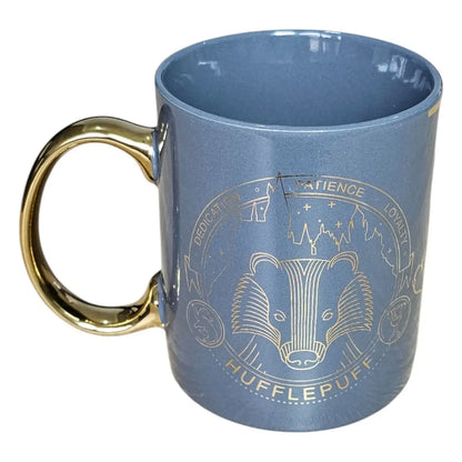 Taza Harry Potter Hufflepuff Cerámica Acabado Metálico 330ml