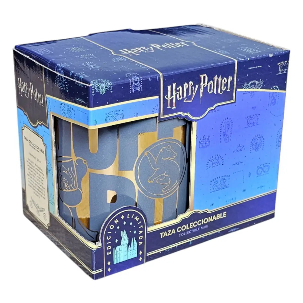 Taza Harry Potter Hufflepuff Cerámica Acabado Metálico 330ml