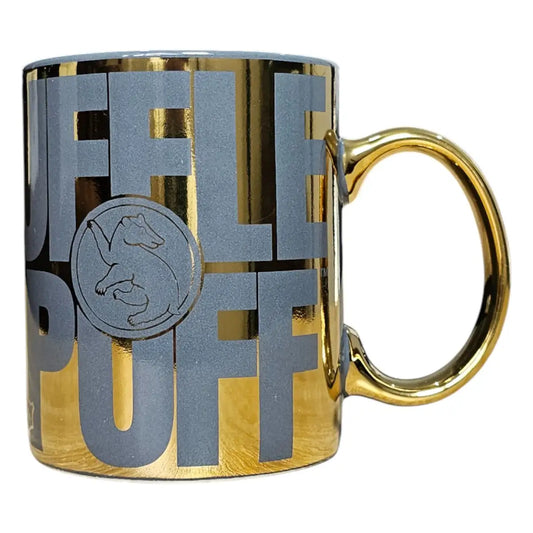 Taza Harry Potter Hufflepuff Cerámica Acabado Metálico 330ml