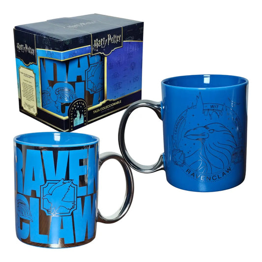 Taza Harry Potter Ravenclaw Cerámica Acabado Metálico 330ml
