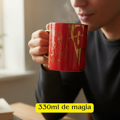 Taza Harry Potter Gryffindor Cerámica Acabado Metálico 330ml