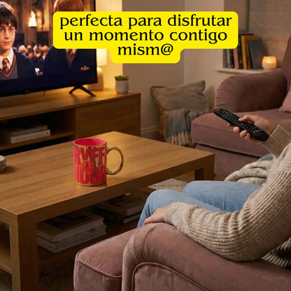 Taza Harry Potter Gryffindor Cerámica Acabado Metálico 330ml
