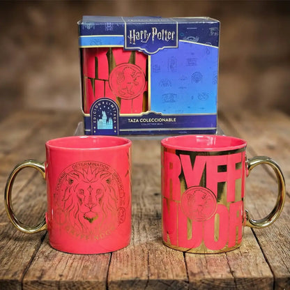 Taza Harry Potter Gryffindor Cerámica Acabado Metálico 330ml