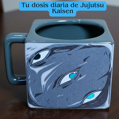 Taza Jujutsu Kaisen Cubo Gojo  Prison Realm Satoru atrapado