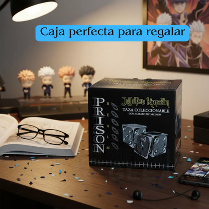 Taza Jujutsu Kaisen Cubo Gojo  Prison Realm Satoru atrapado