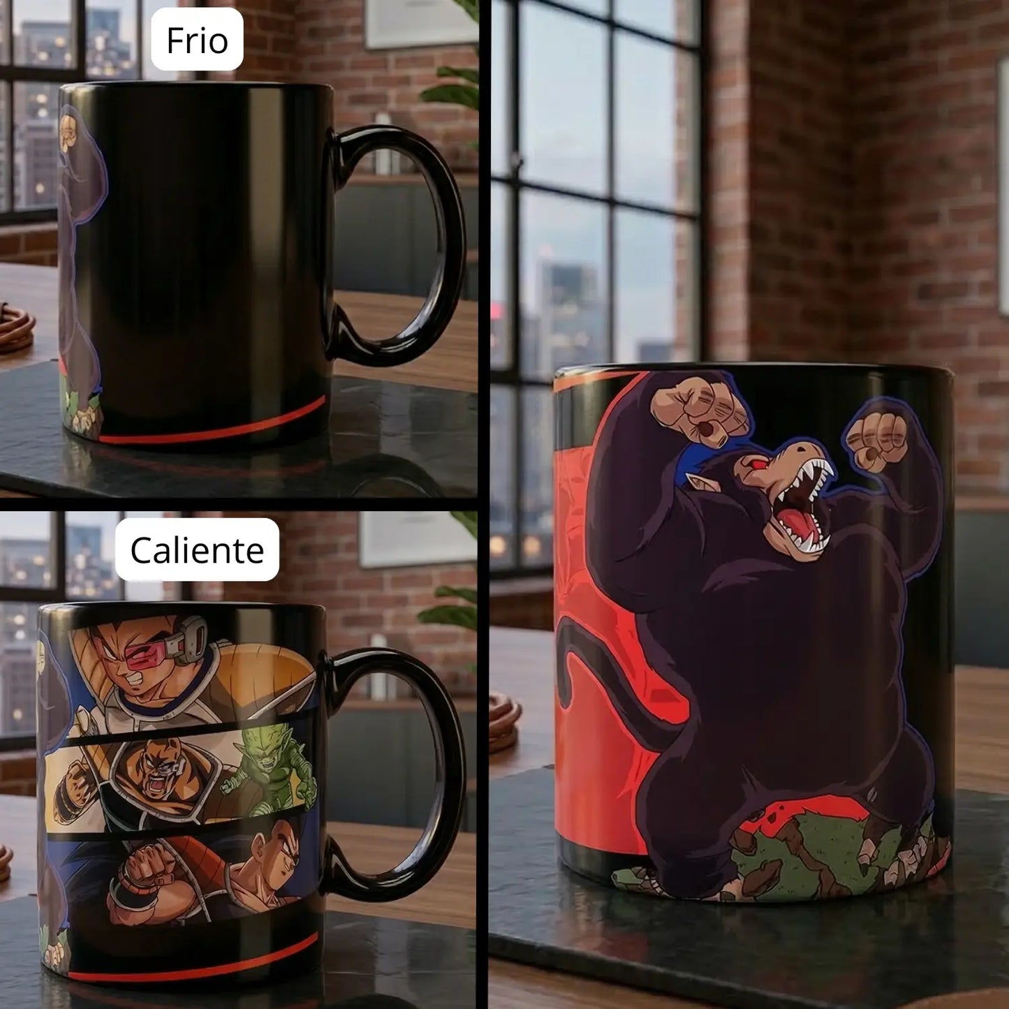 Taza Magica Dragon Ball Z: Saga Saiyajin y Vegeta Ozaru 330ml