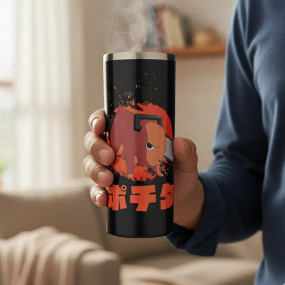 Termo Chainsaw man pochita 591ml para café